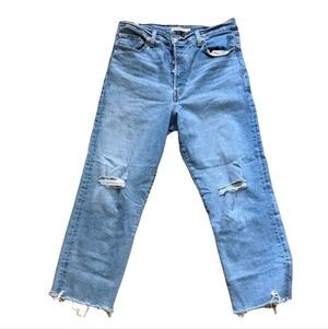 Levi's Button Fly Cropped Jeans